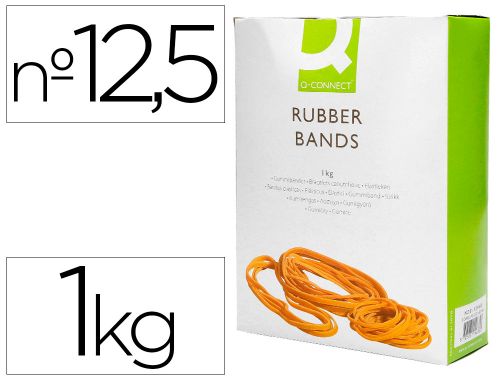 Bandas elasticas q-connect 1000 gr 125 x 9 mm numero 12,5 , Q-connect , 54335 , 5705831151833